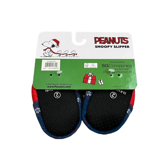 Peanuts Snoopy Baby Christmas Slippers (3-6 months) NWT - Picture 3 of 3